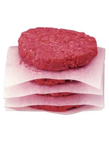 Waxed Butcher Paper Sheets, Hamburger Patty